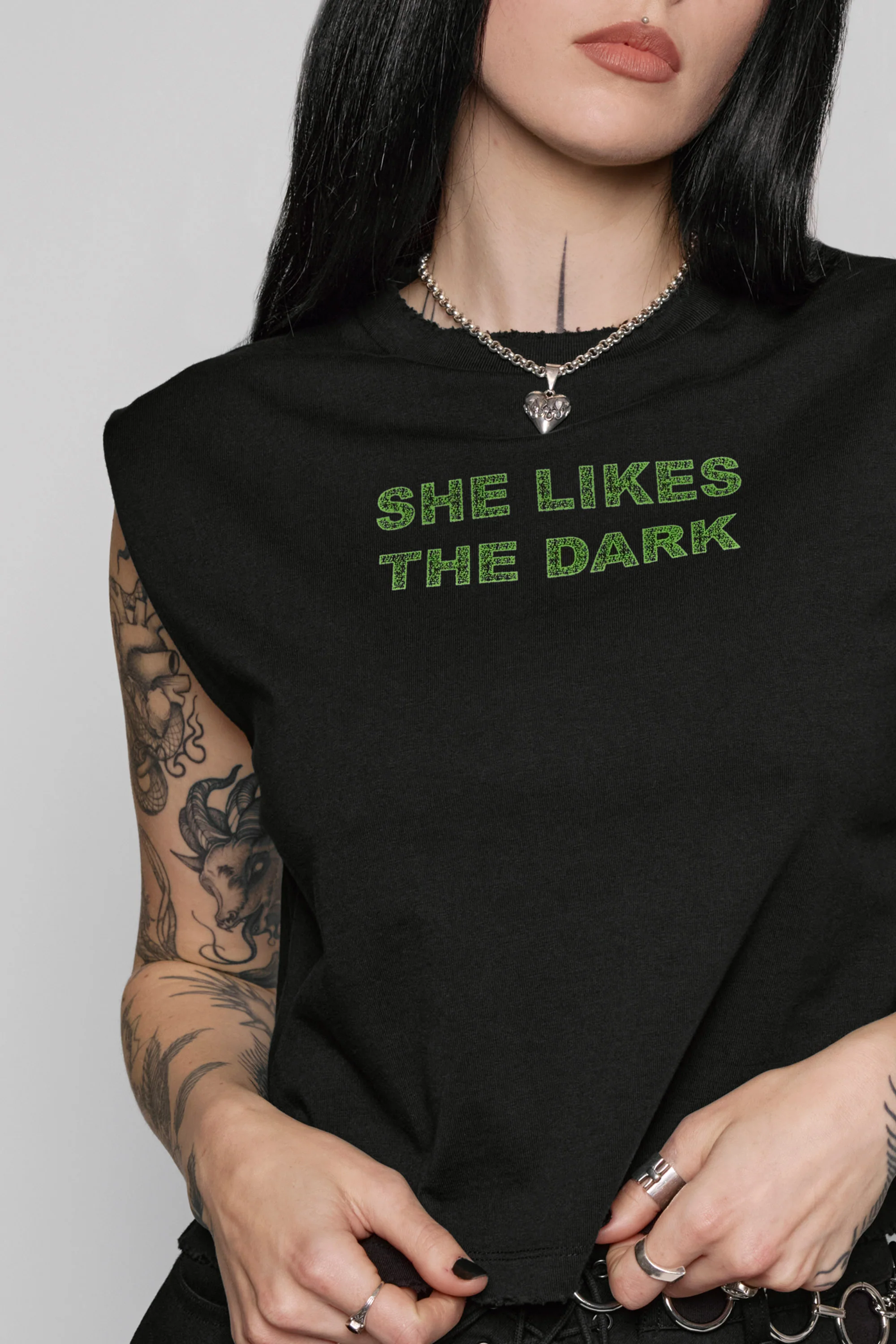Black No.1 Cropped Tank - Image 5