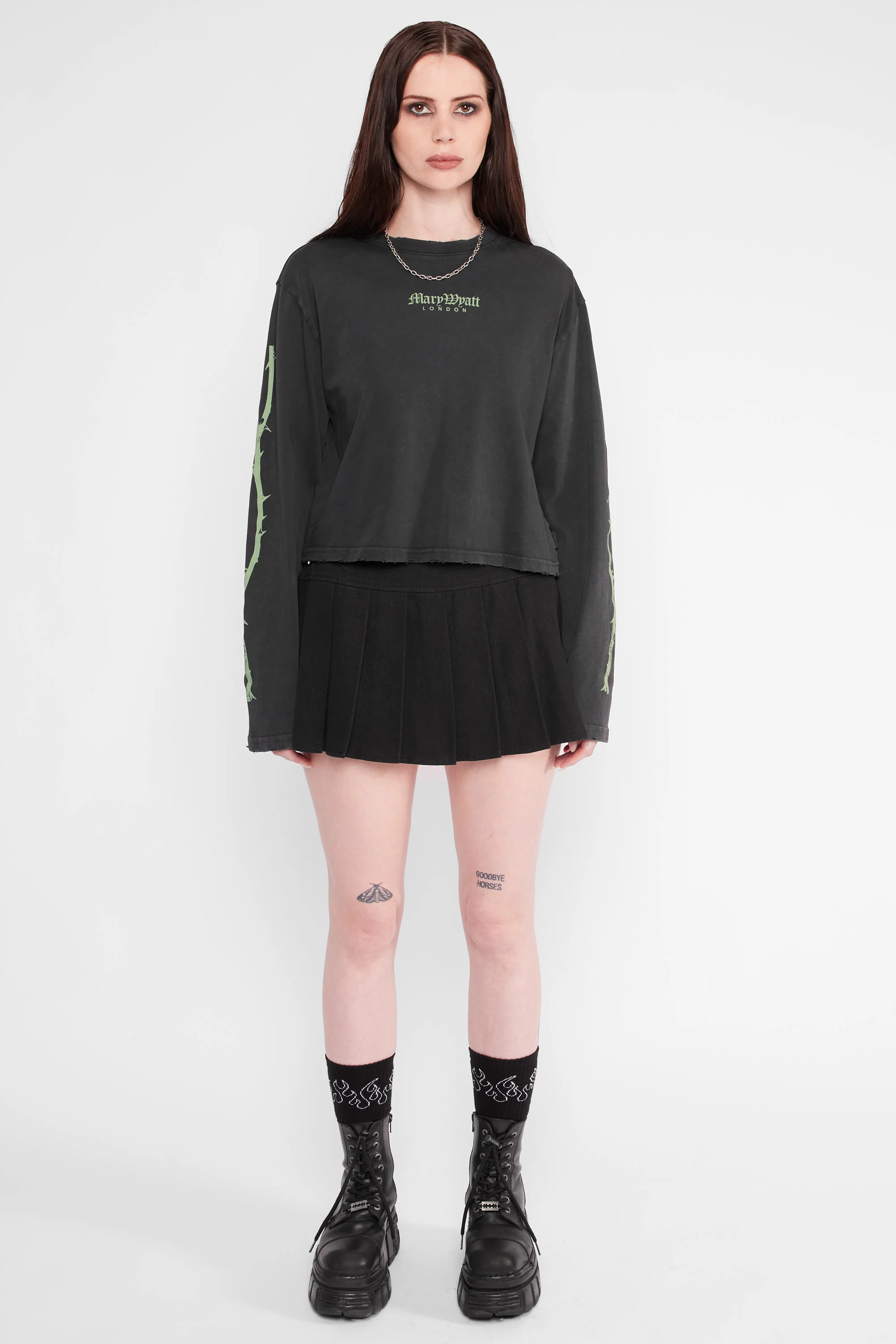 Druidess Cropped Long Sleeve Tee - Image 4