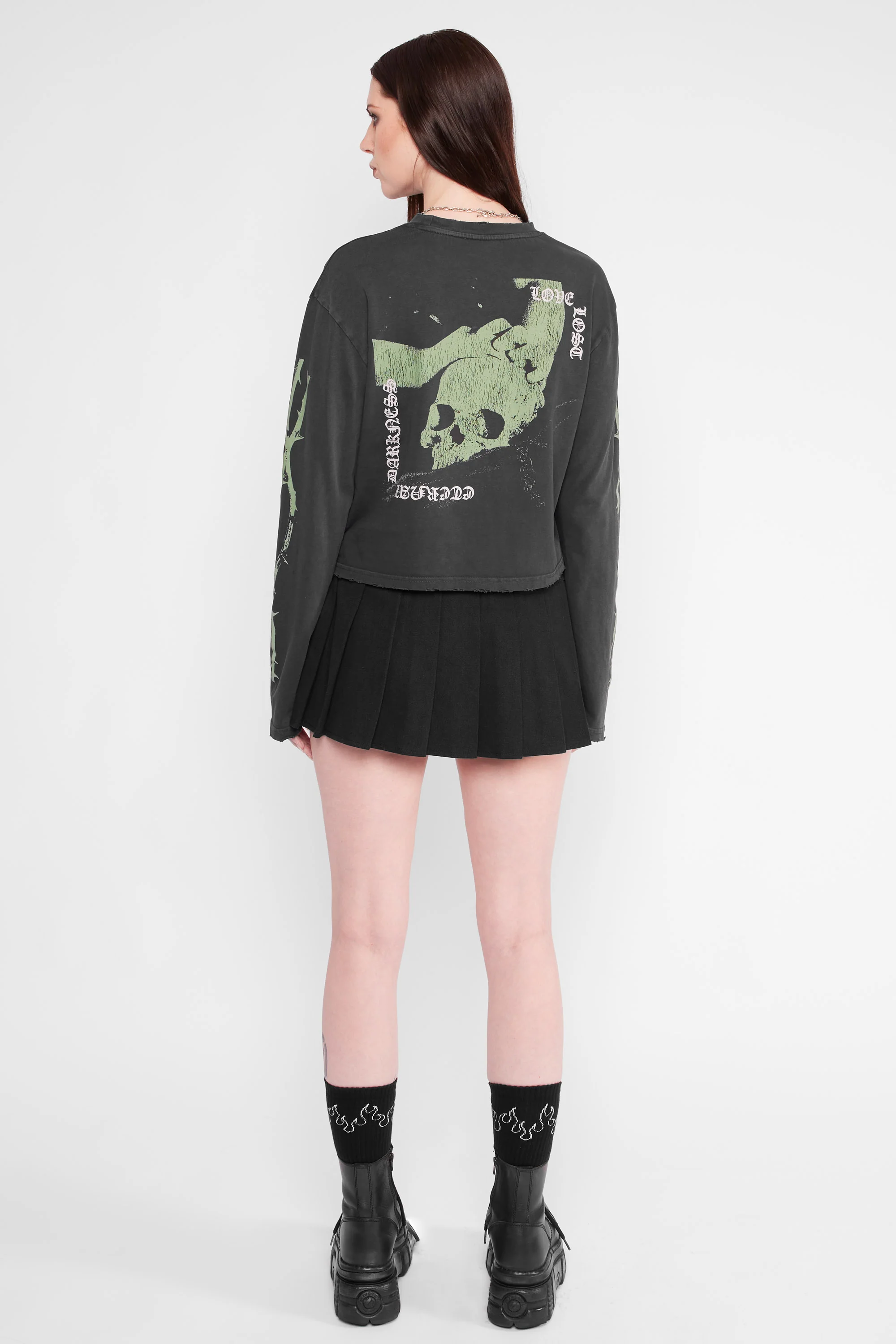 Druidess Cropped Long Sleeve Tee - Image 6