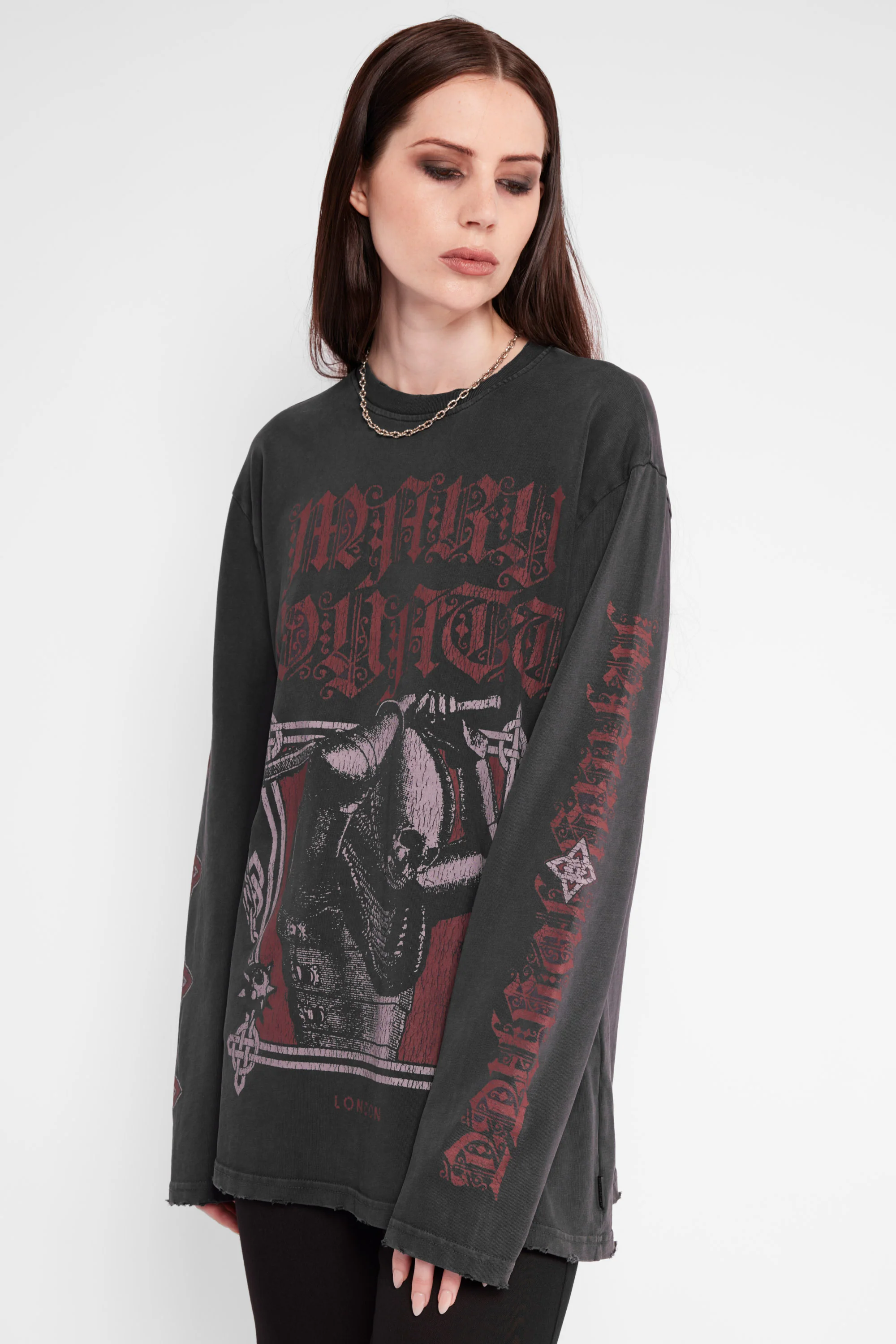 Emperor Oversized Long Sleeve Tee - Image 2