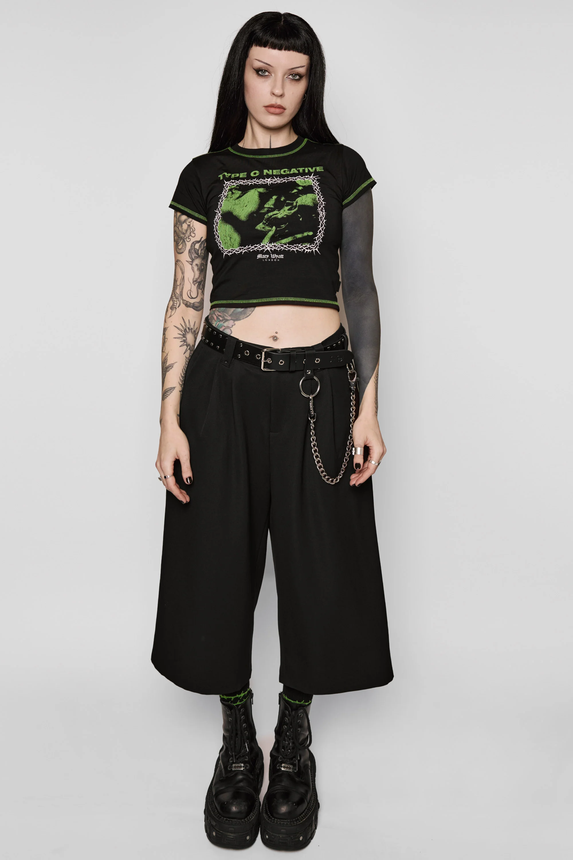 Haunted Cropped Baby Tee - Image 3