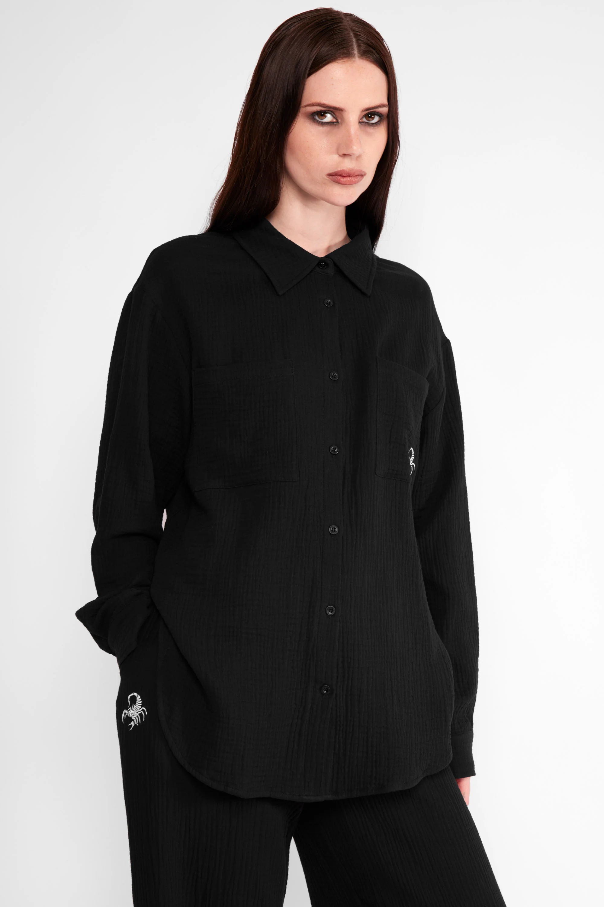 Kali Oversized Cotton Shirt - Image 4