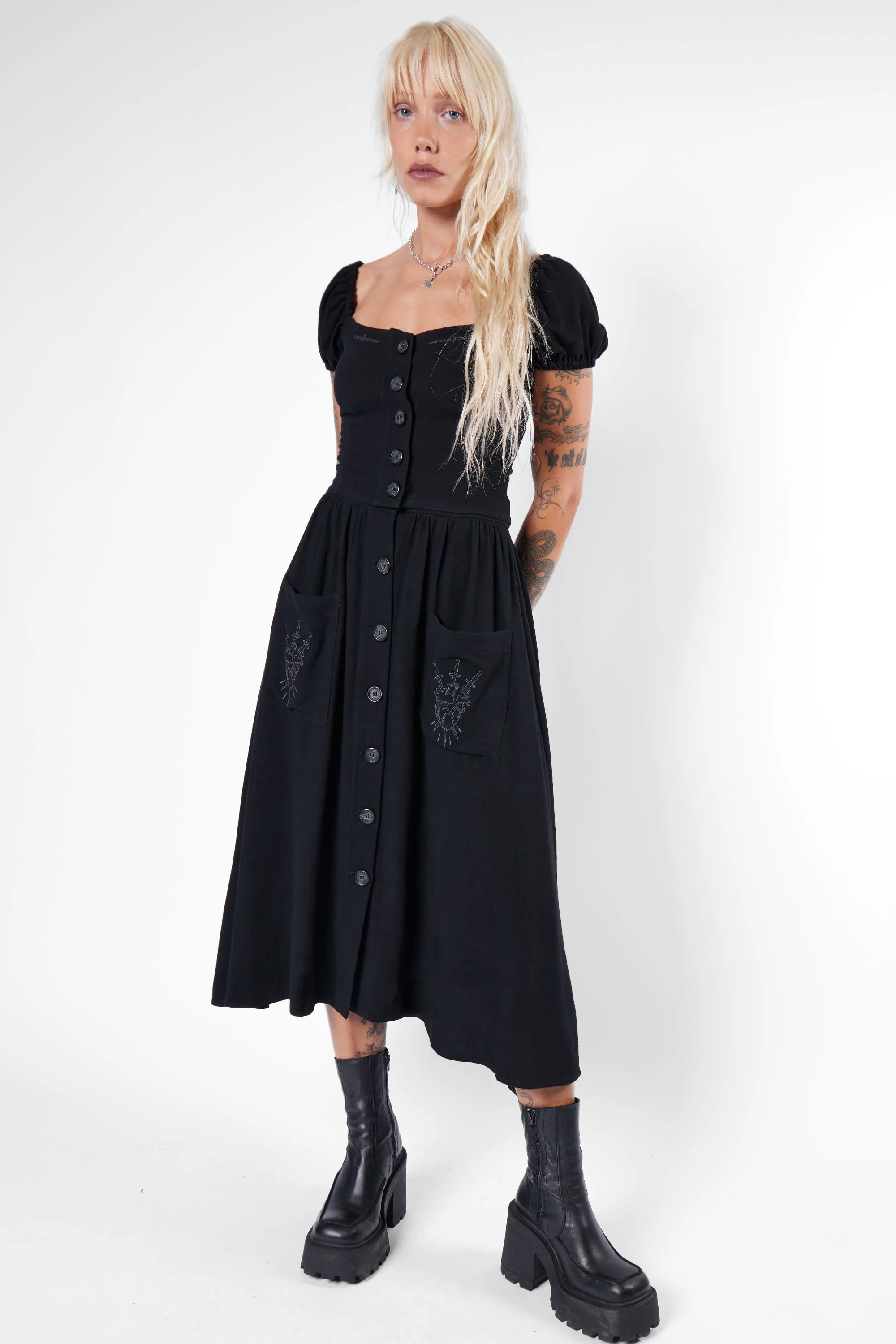 Kassandra Linen Button-Up Midi Skirt - Image 10