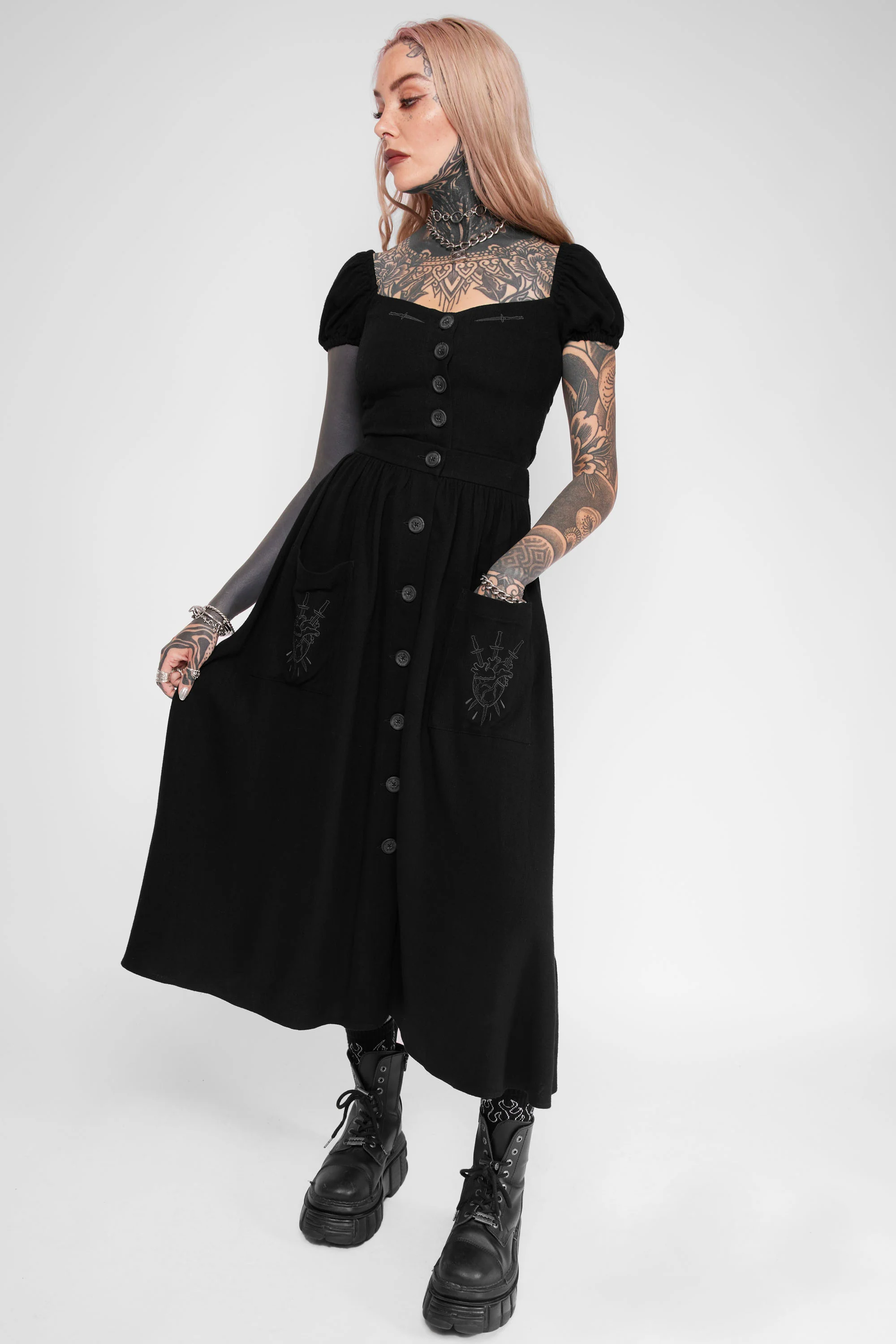 Kassandra Linen Button-Up Midi Skirt - Image 3