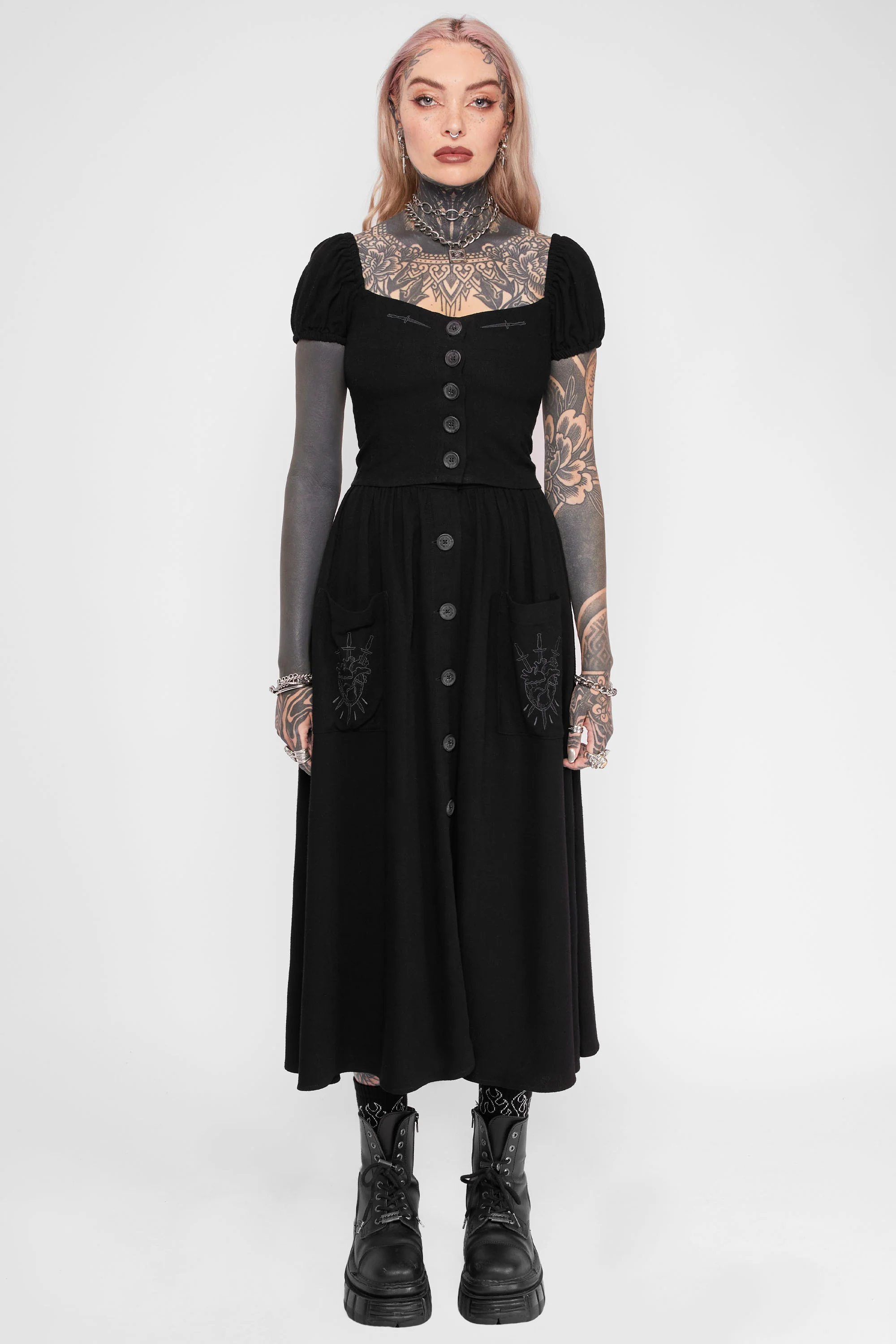 Kassandra Linen Button-Up Midi Skirt - Image 4