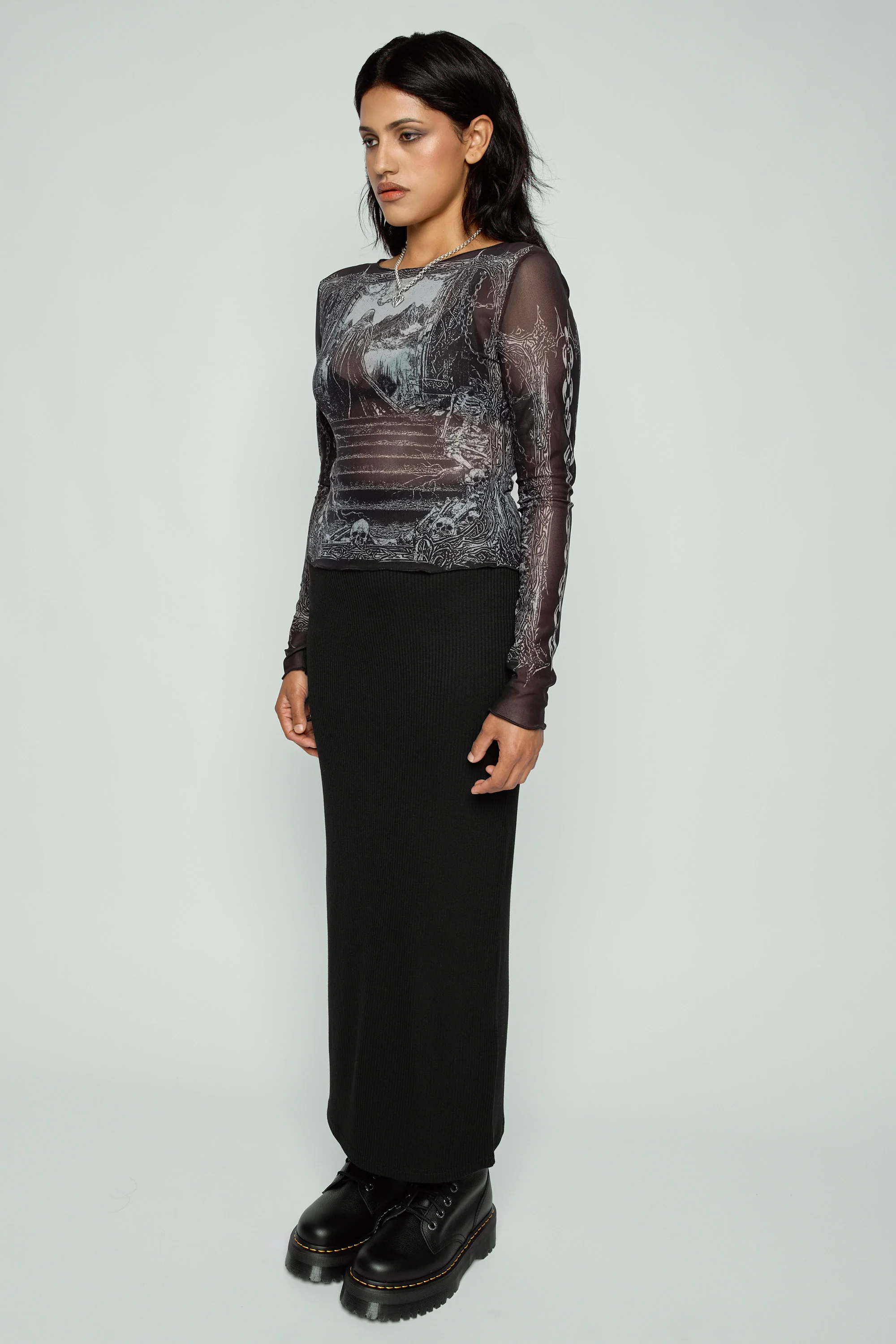Keres Long Sleeve Mesh Top - Image 6