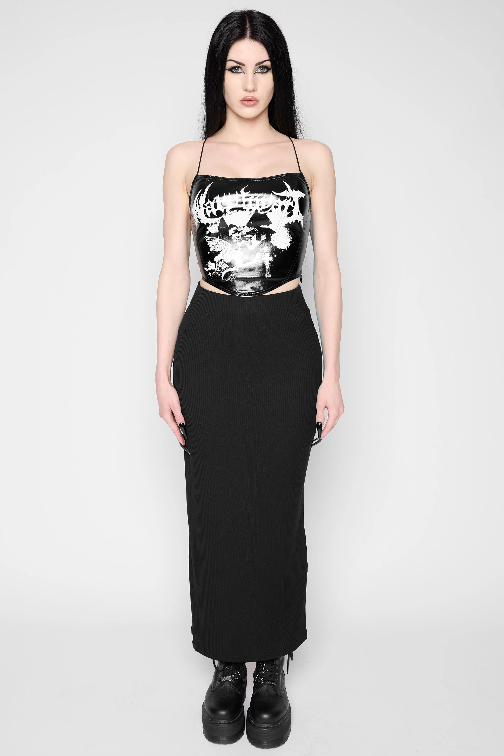Mercy Vinyl Corset Top II - Image 4