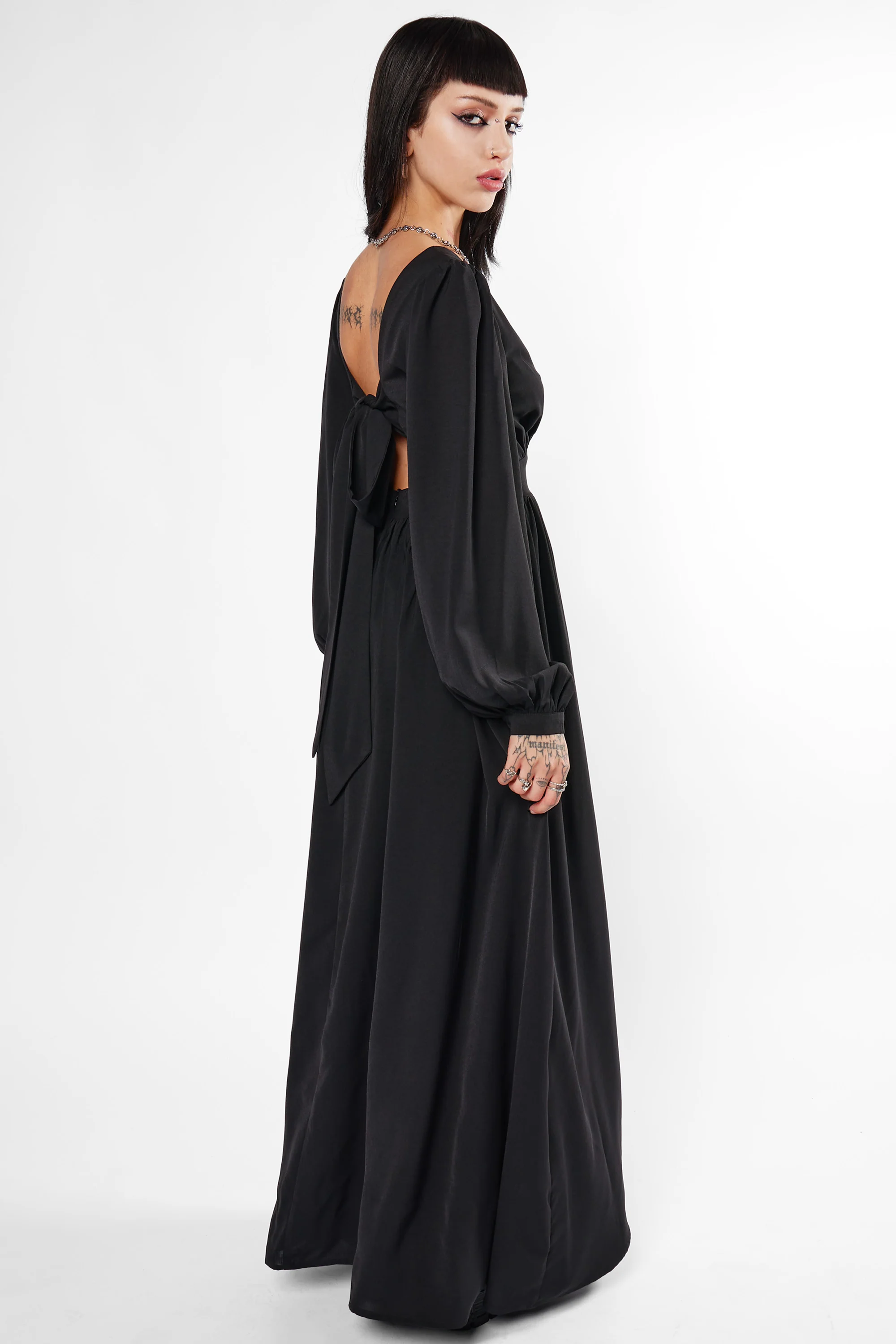 Morgana Tie Back Maxi Dress - Image 4