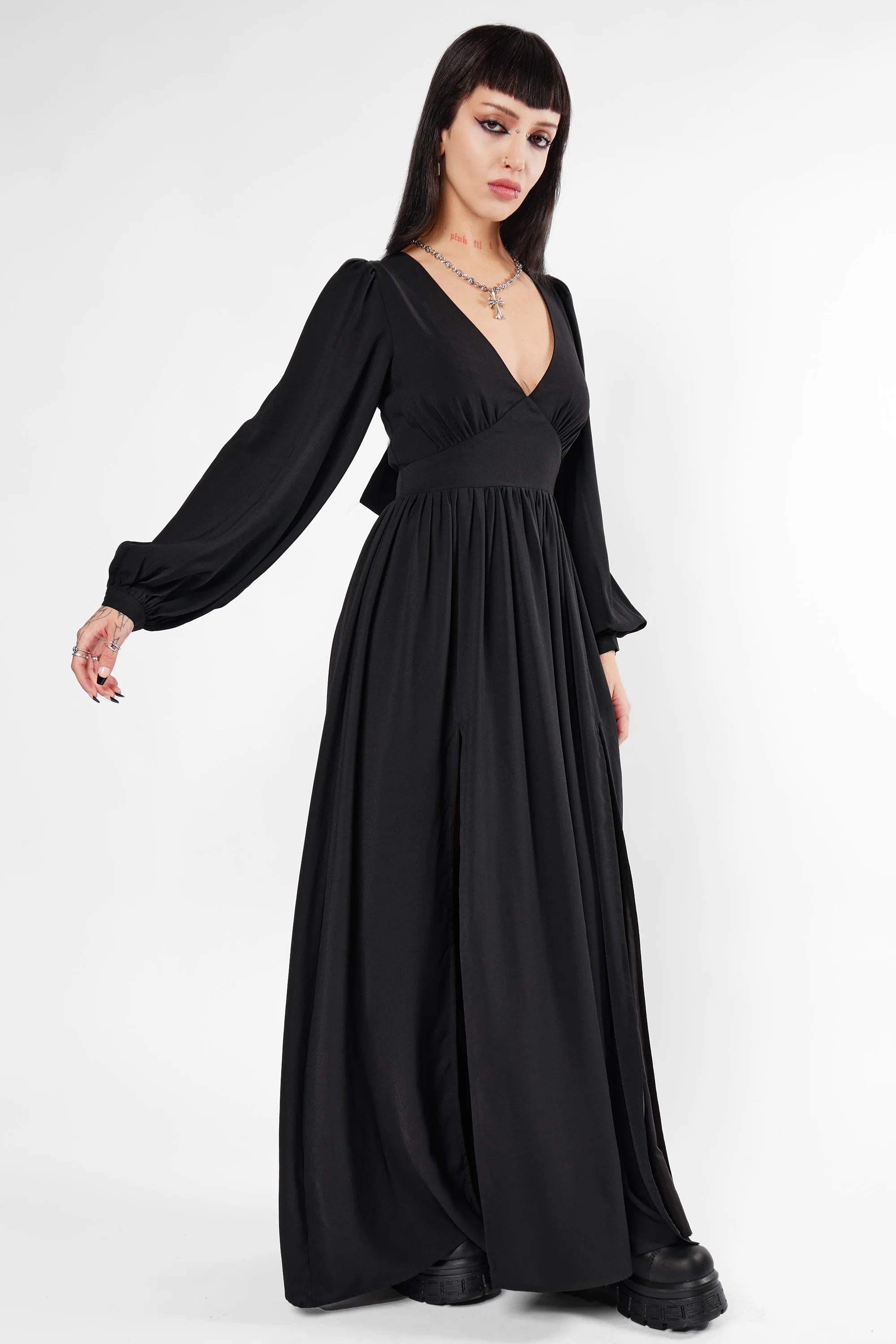 Morgana Tie Back Maxi Dress - Image 6