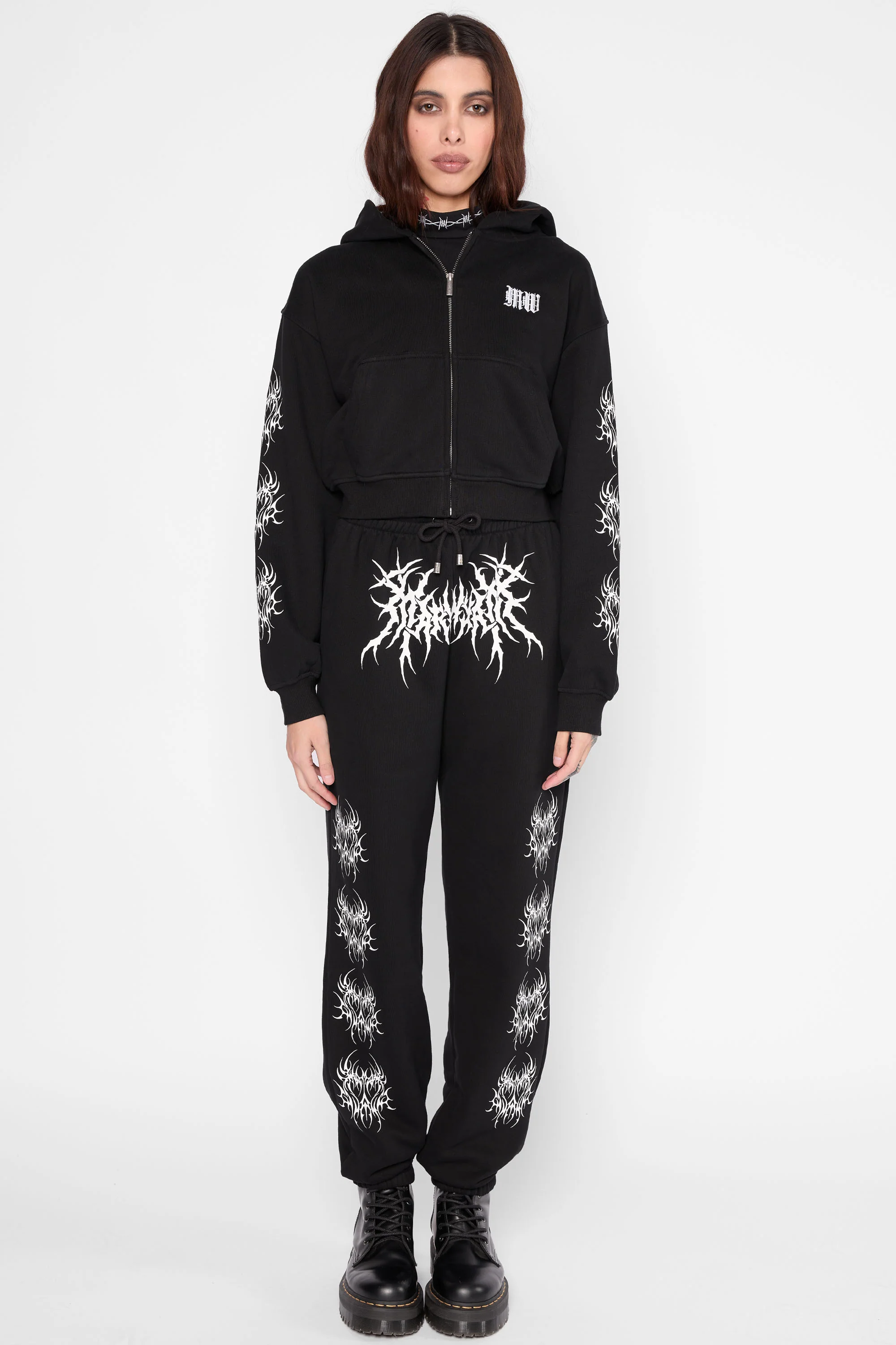 Nephilim Cropped Zip Hoodie - Image 3