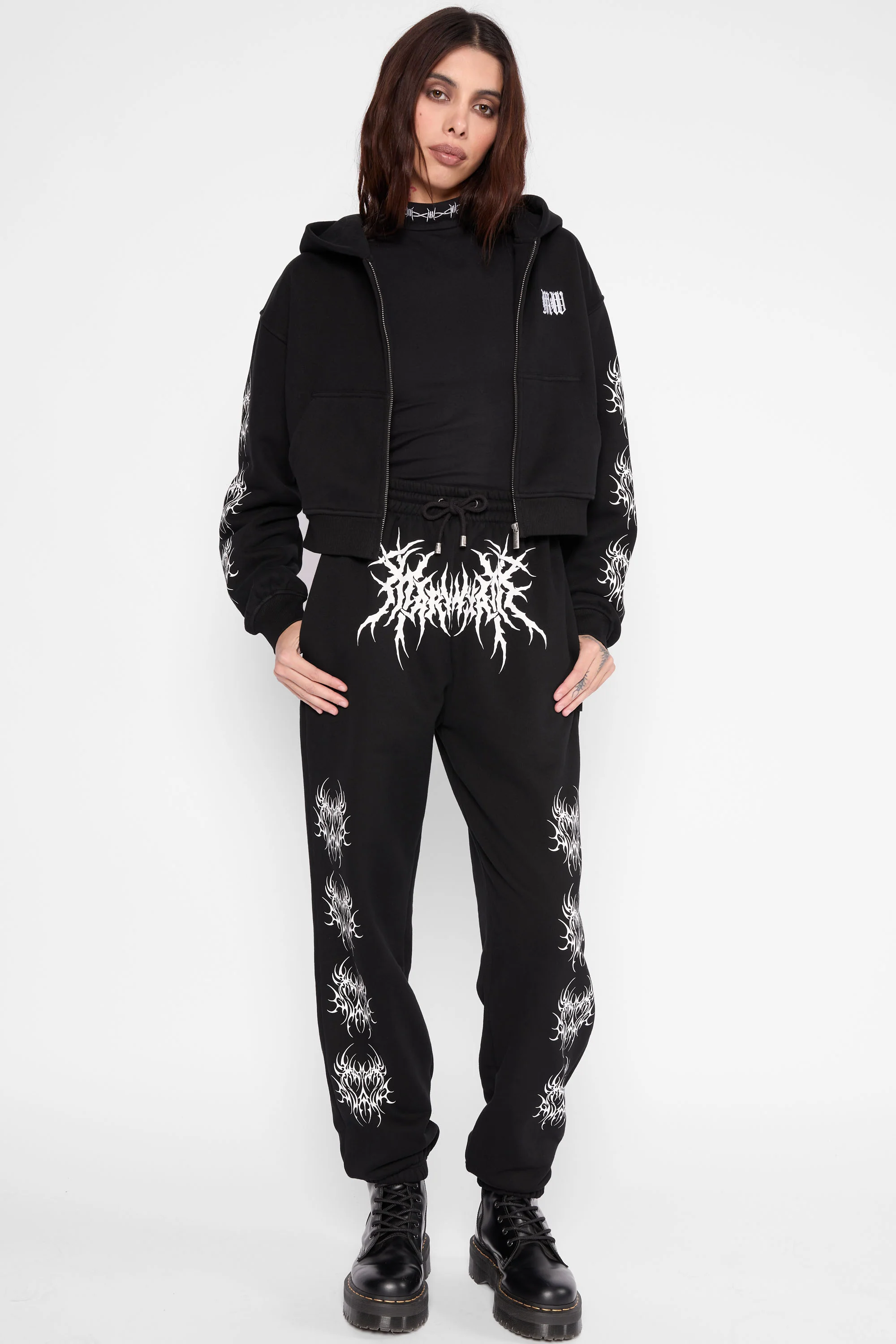 Nephilim Cropped Zip Hoodie - Image 5