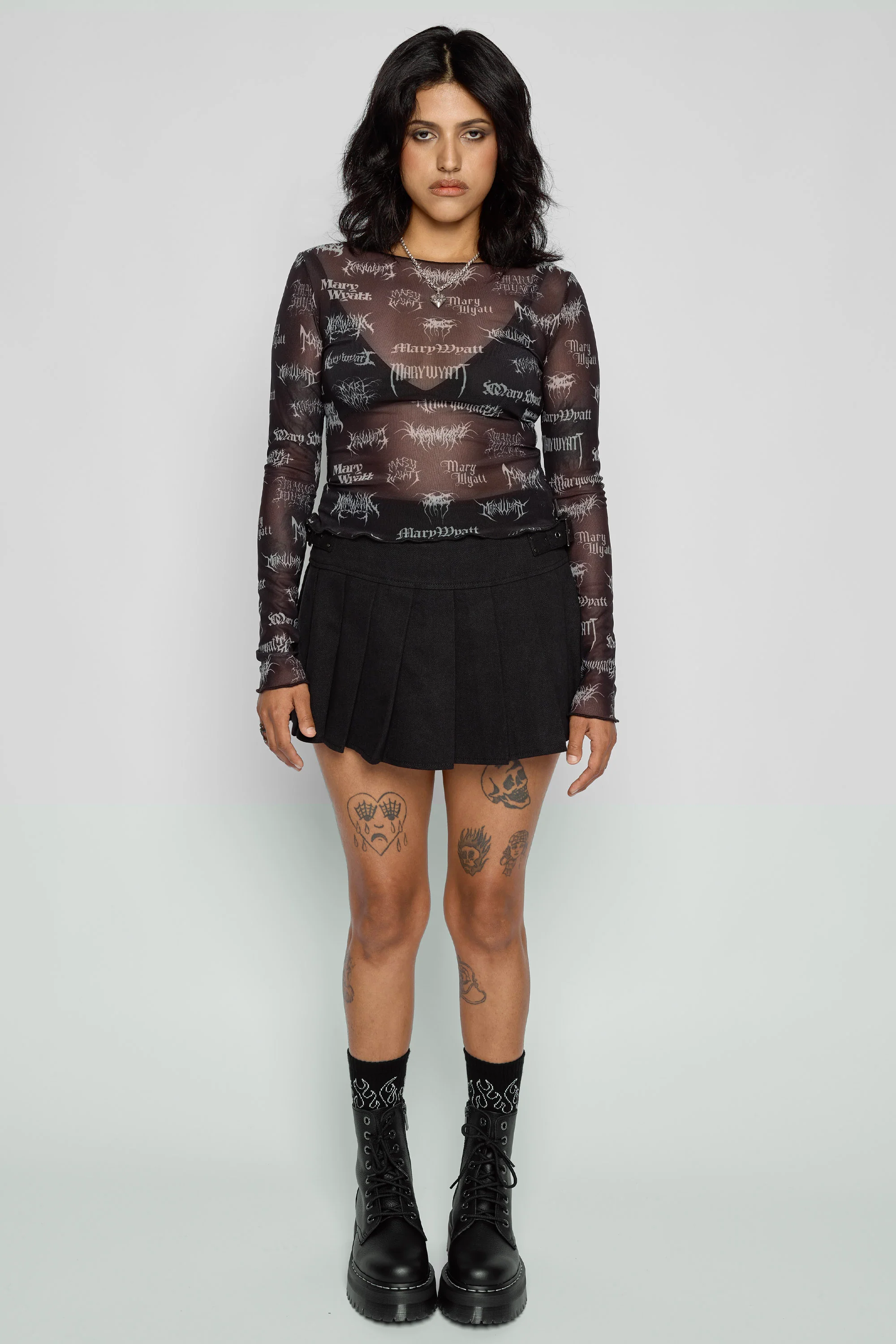 Reign Long Sleeve Mesh Top - Image 3