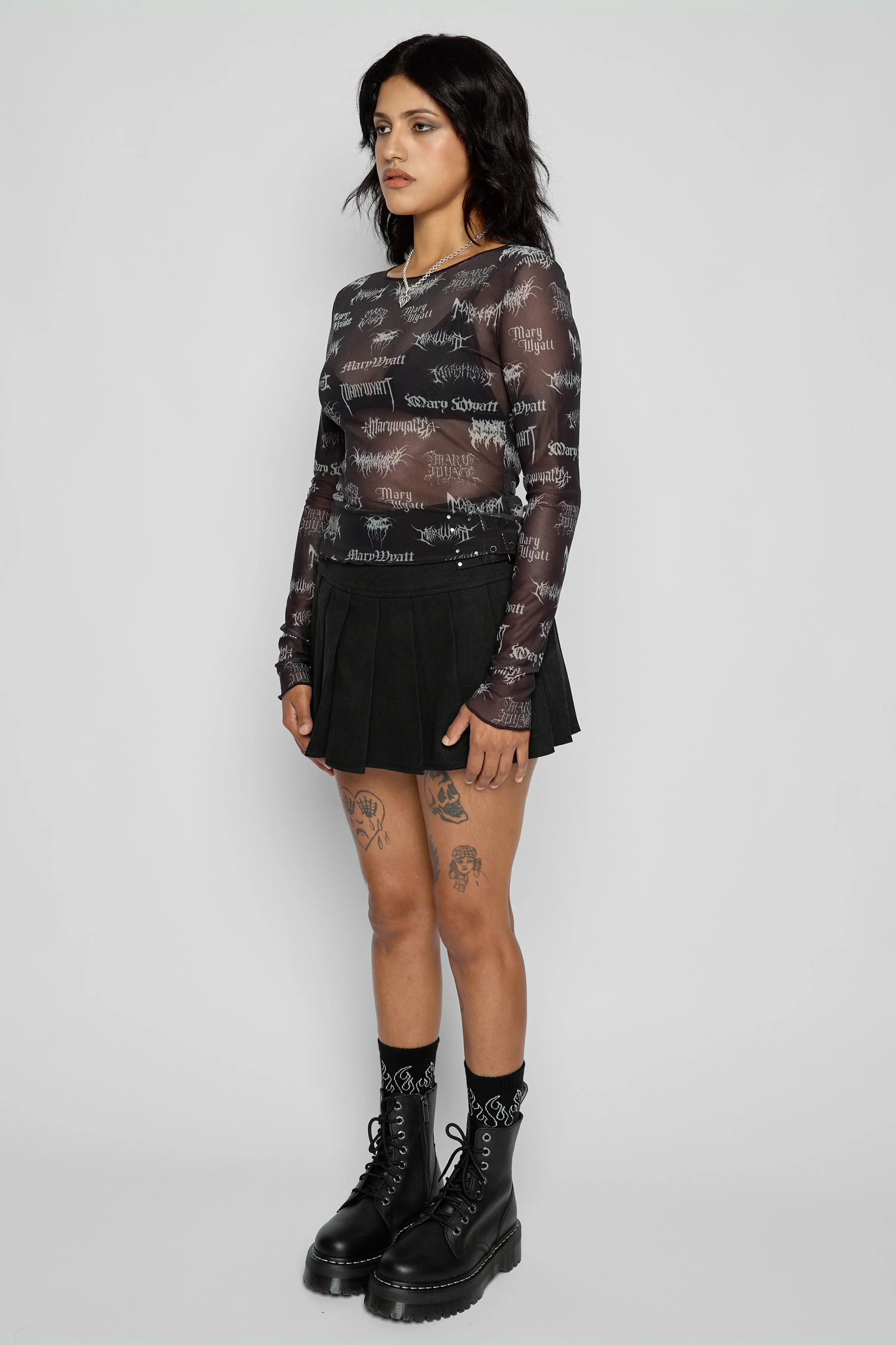 Reign Long Sleeve Mesh Top - Image 4