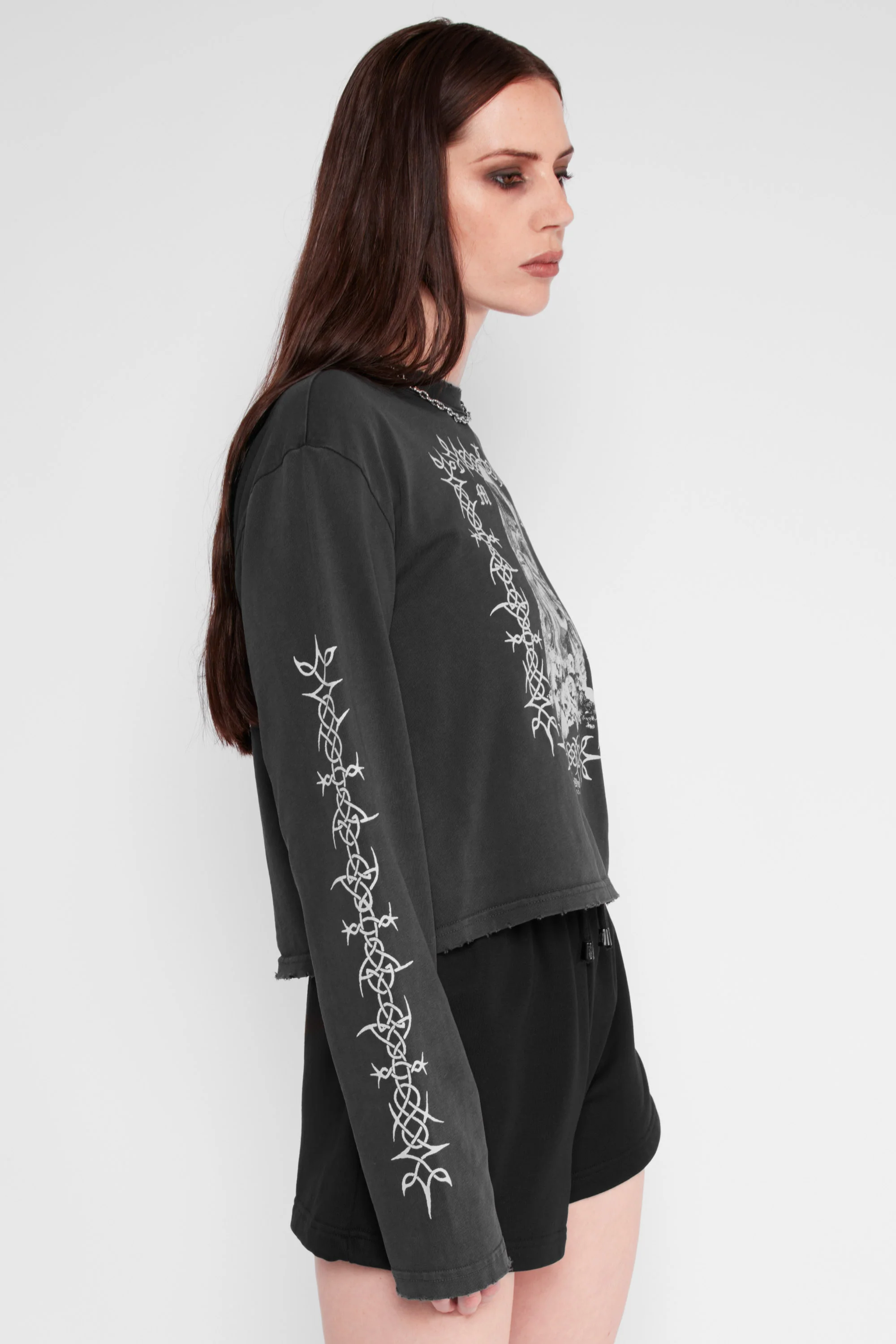 Sanctum Cropped Long Sleeve Tee - Image 2