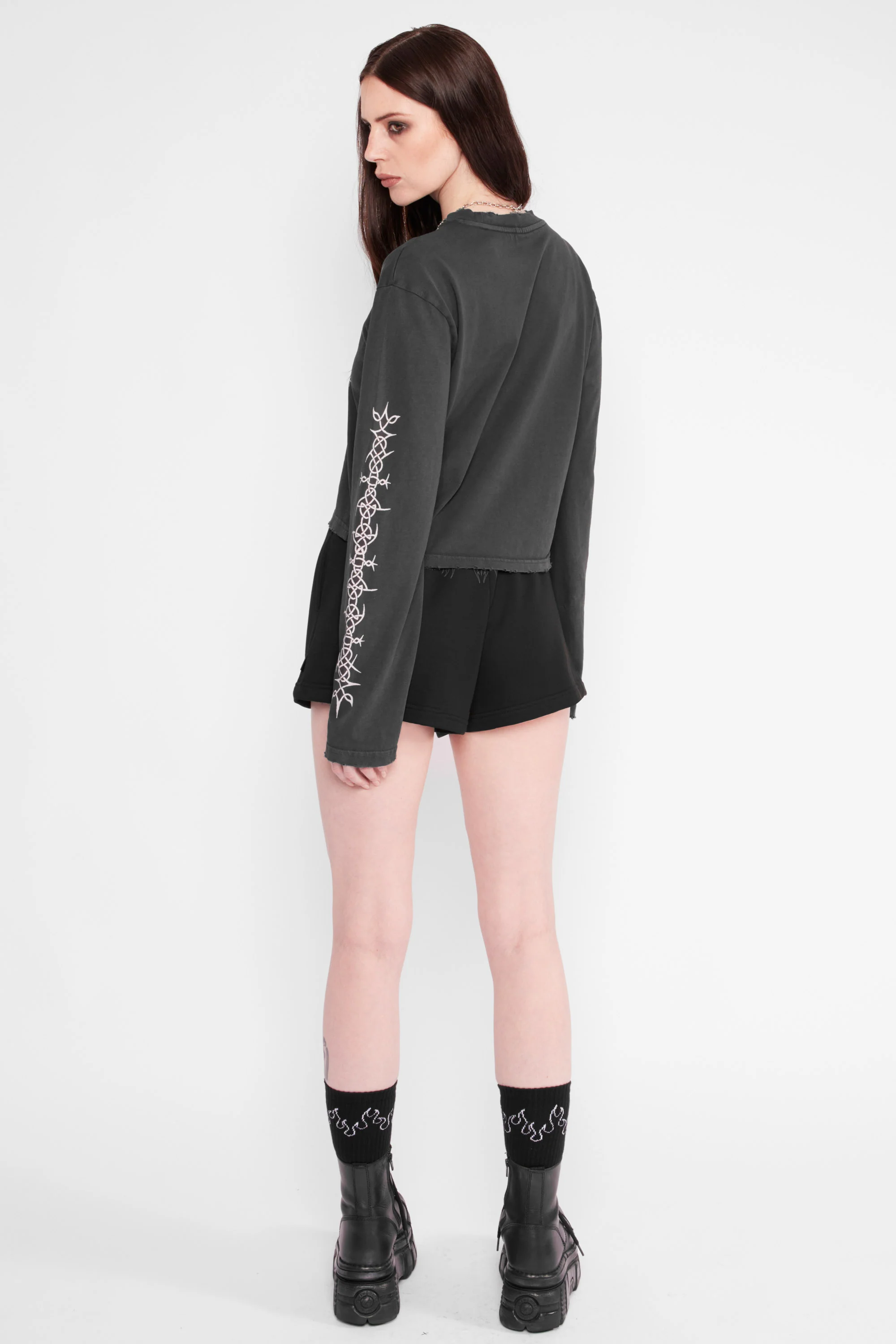Sanctum Cropped Long Sleeve Tee - Image 5