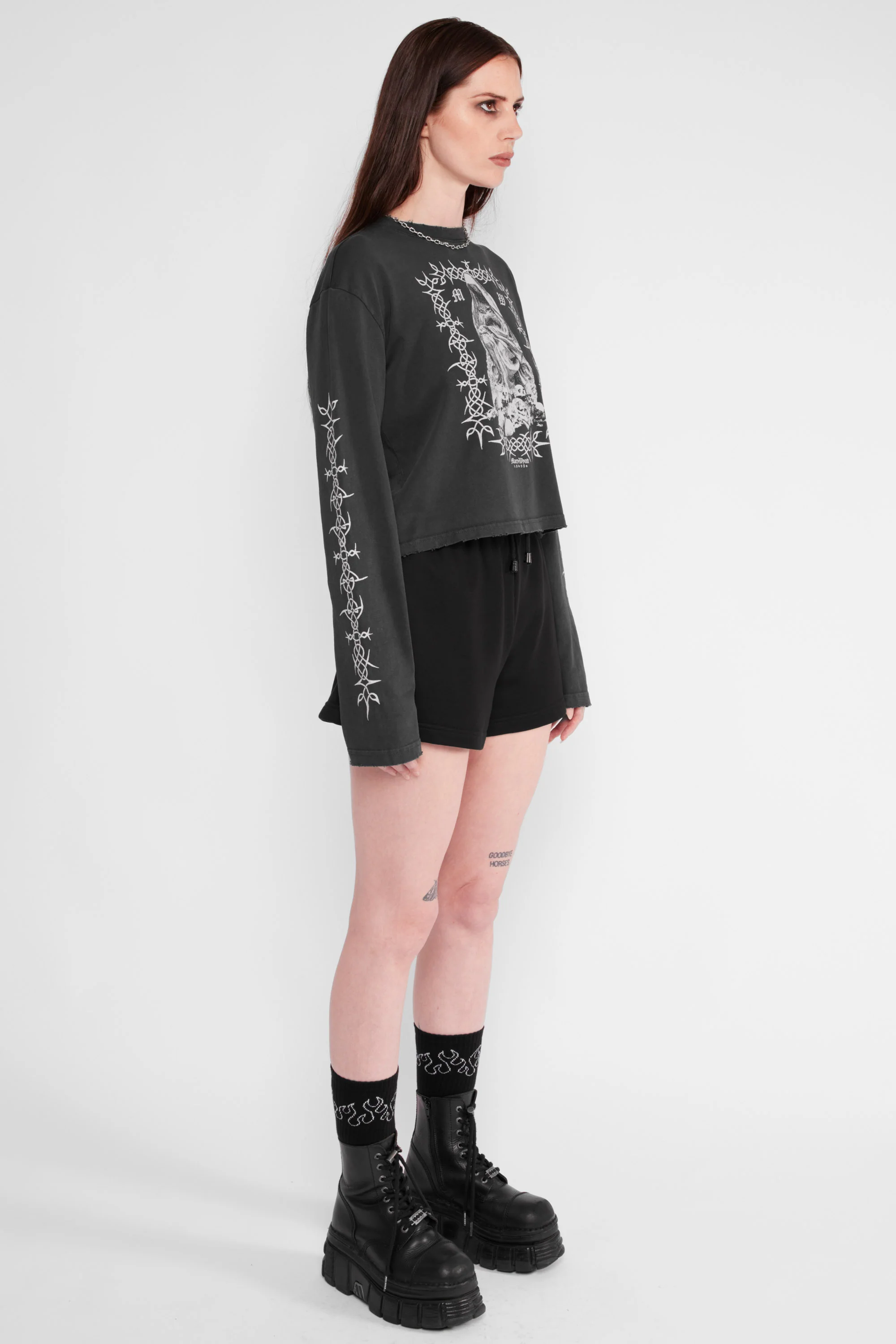 Sanctum Cropped Long Sleeve Tee - Image 6