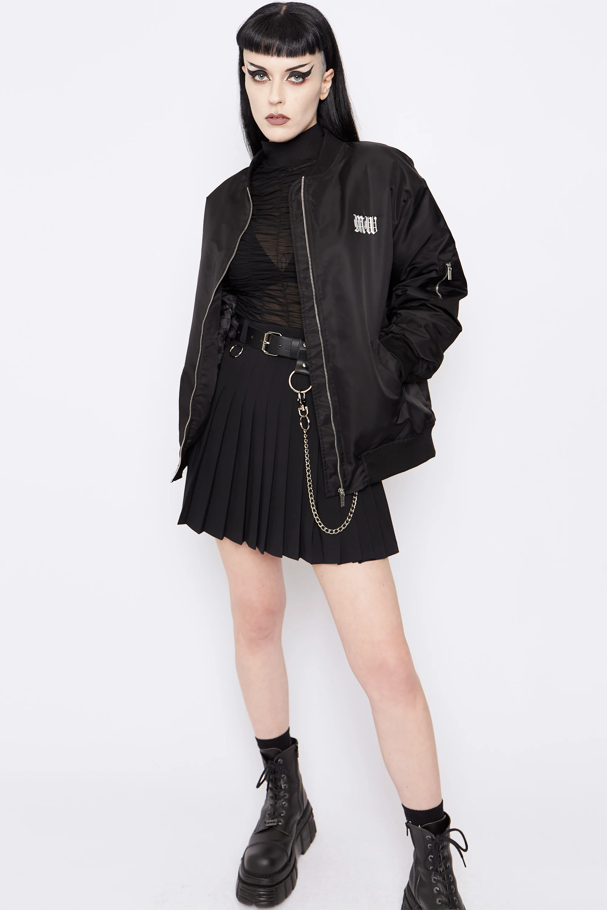 See You In Hell Oversized Bomber Jacket II - Image 3