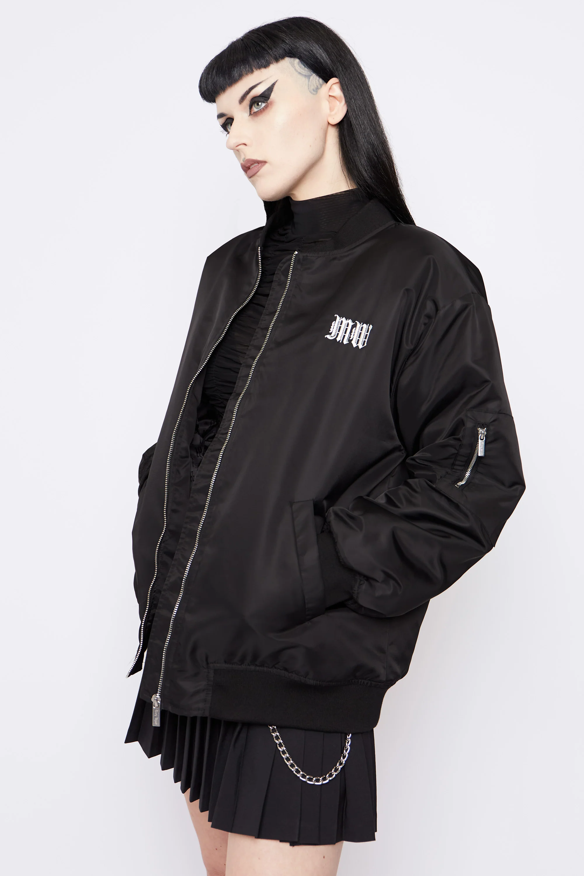 See You In Hell Oversized Bomber Jacket II - Image 5