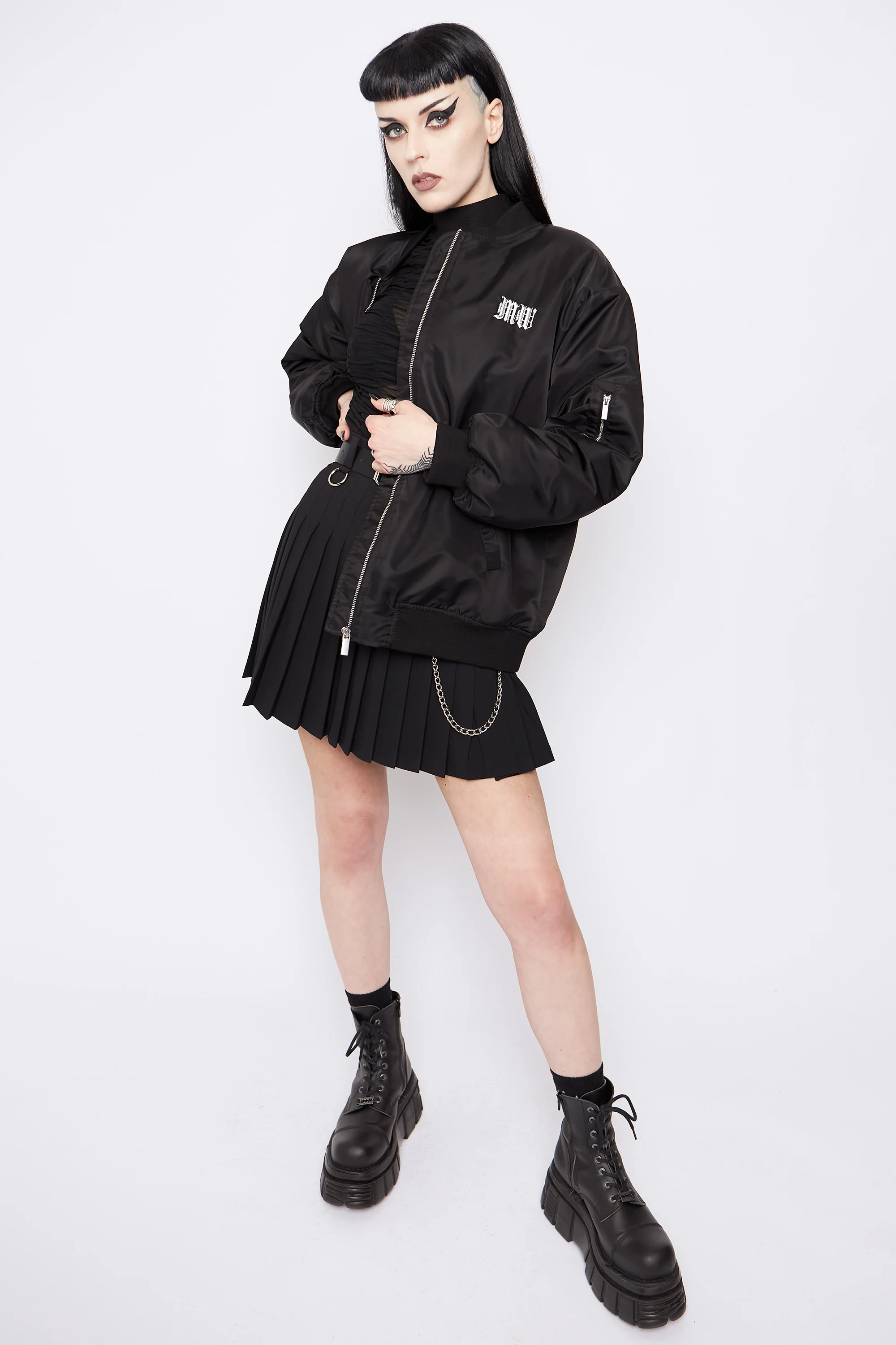 See You In Hell Oversized Bomber Jacket II - Image 7