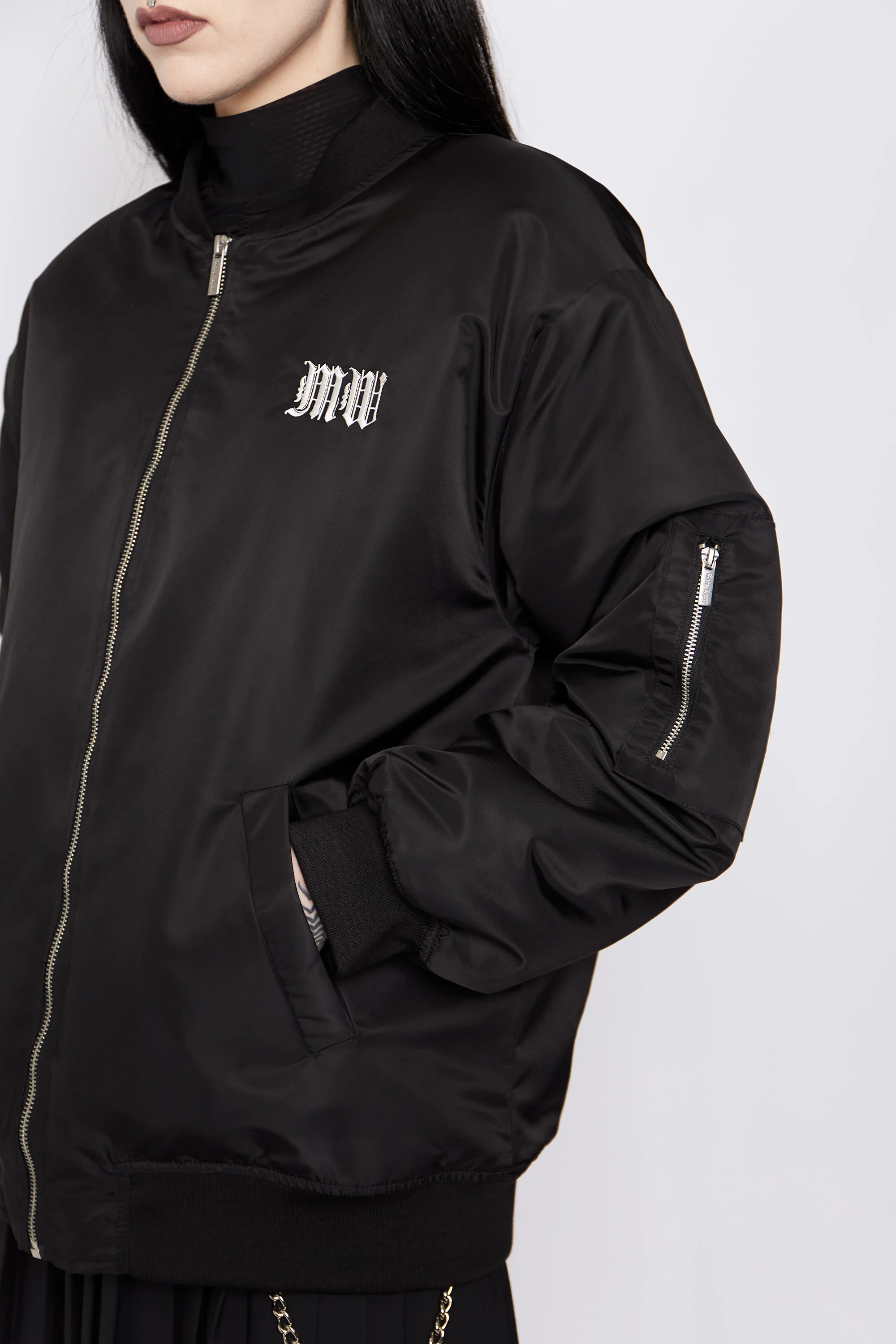 See You In Hell Oversized Bomber Jacket II - Image 8
