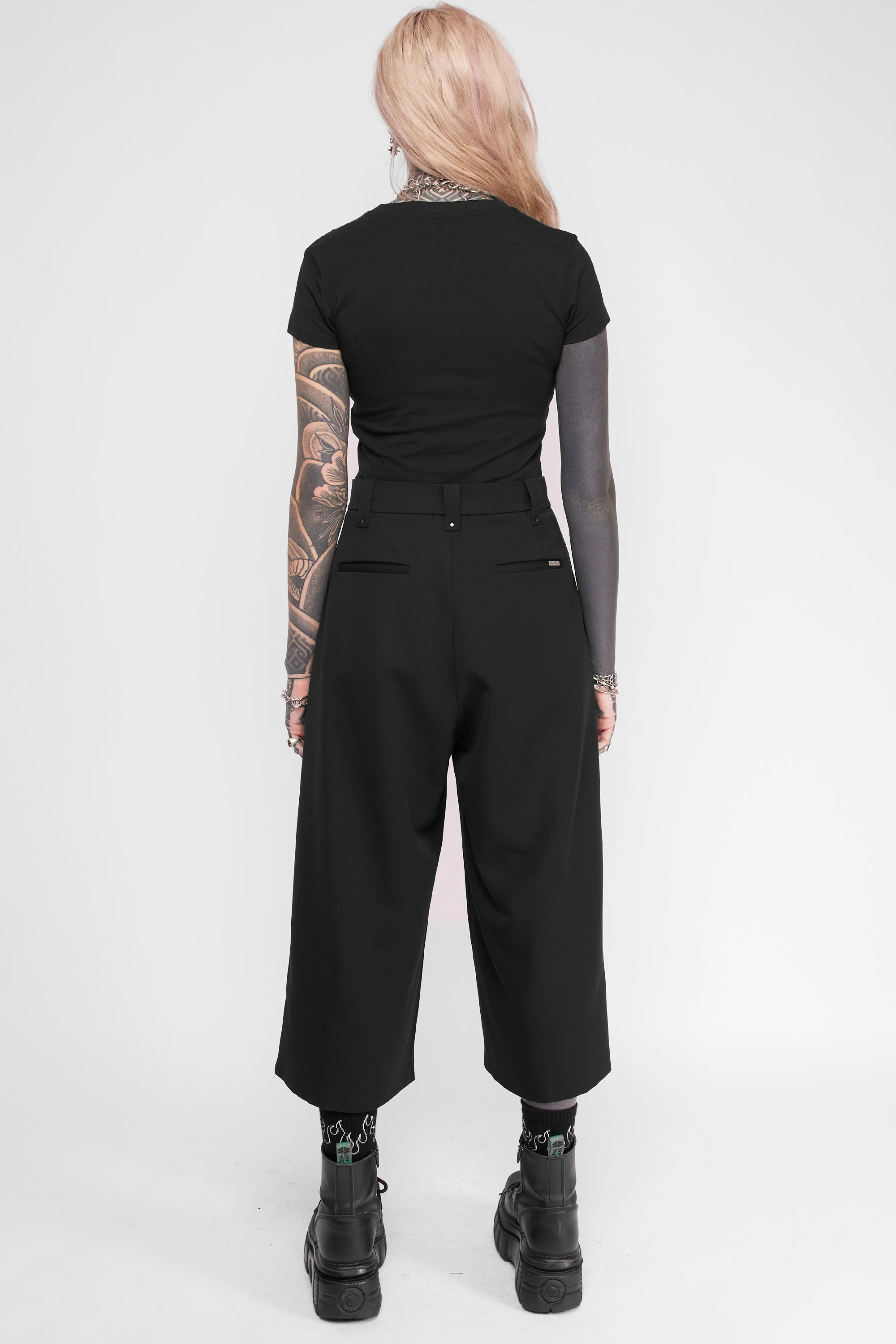 Tegan Cropped Wide Leg Trouser - Image 7