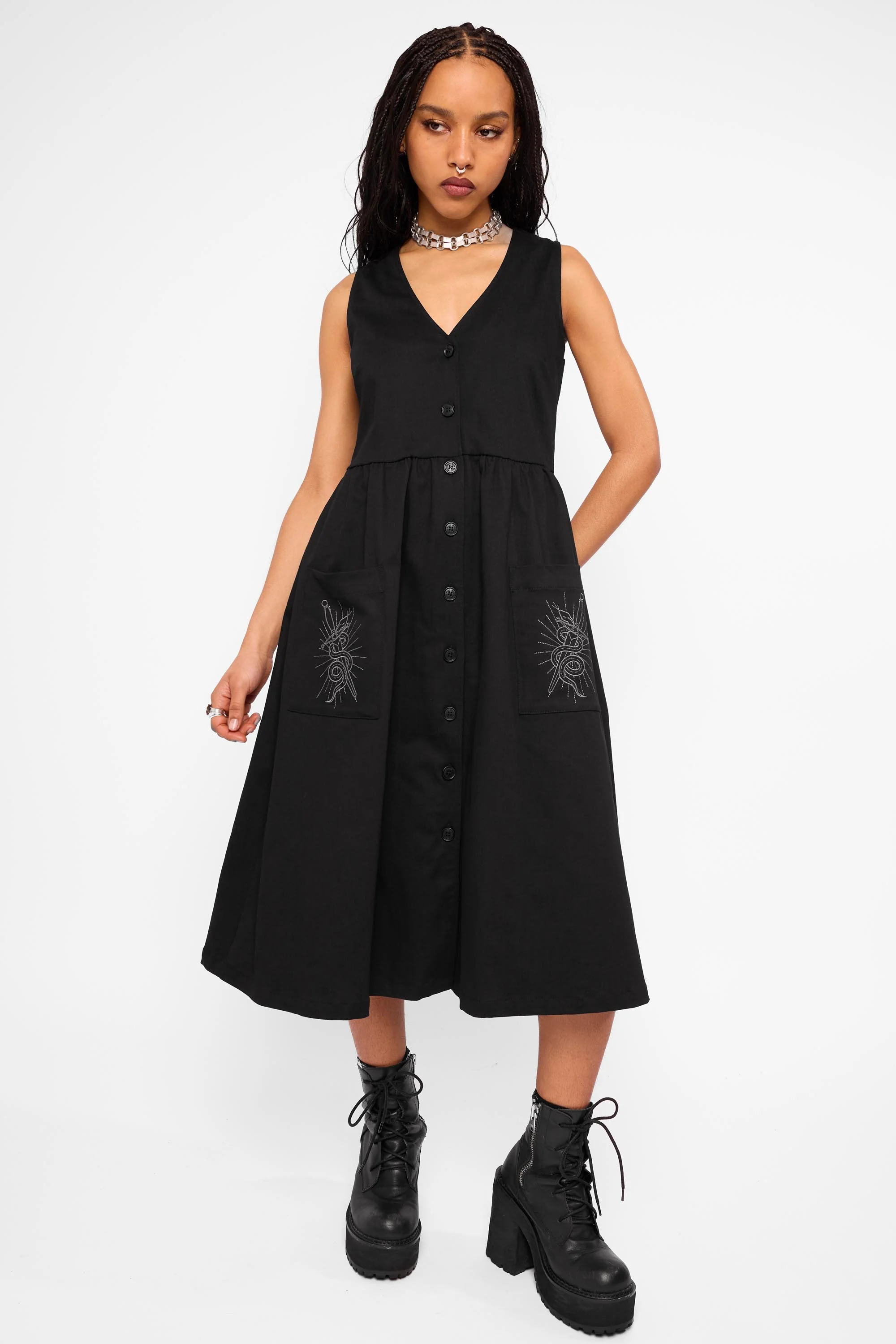 Tilda Smock Midi Dress - Image 2