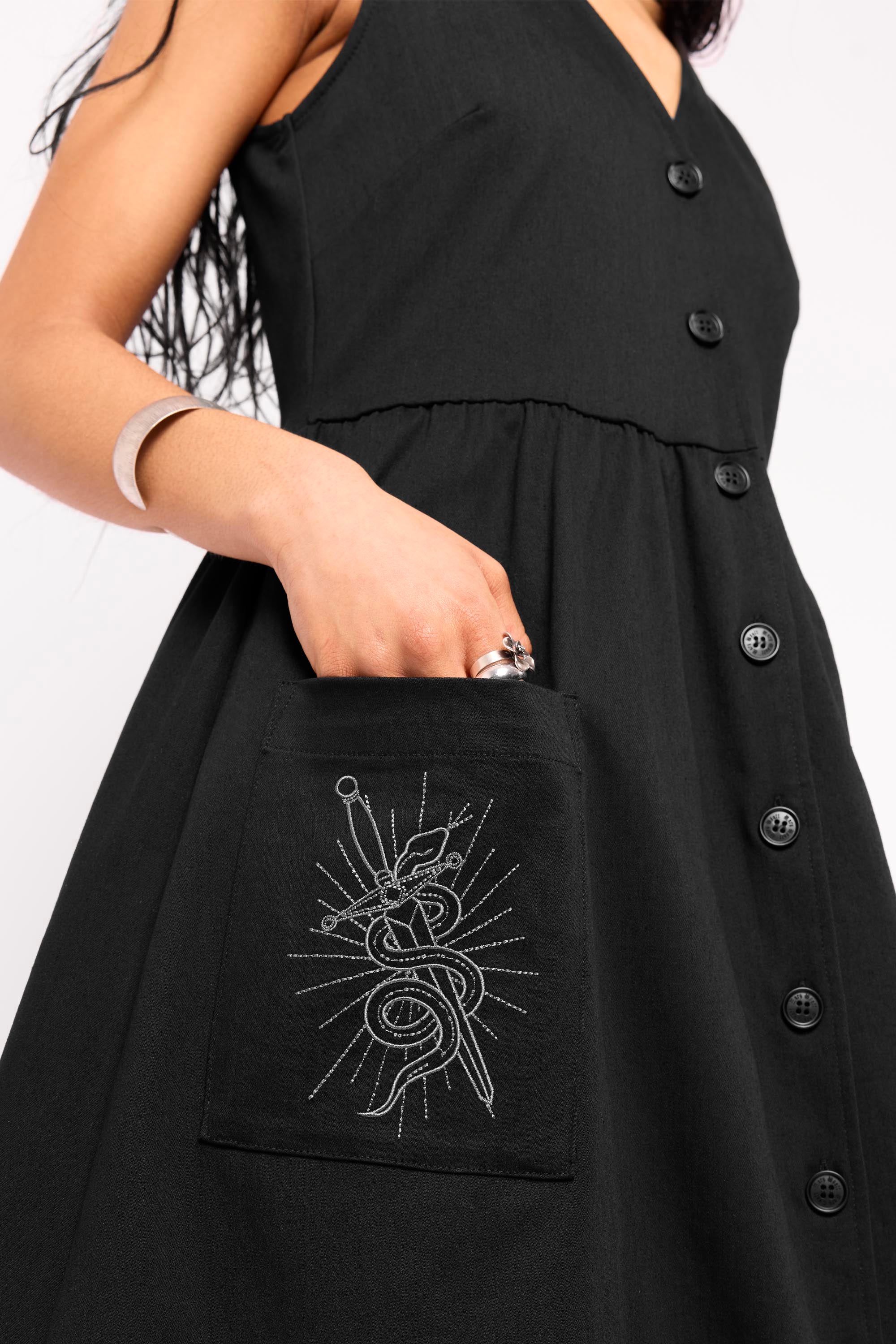 Tilda Smock Midi Dress - Image 3