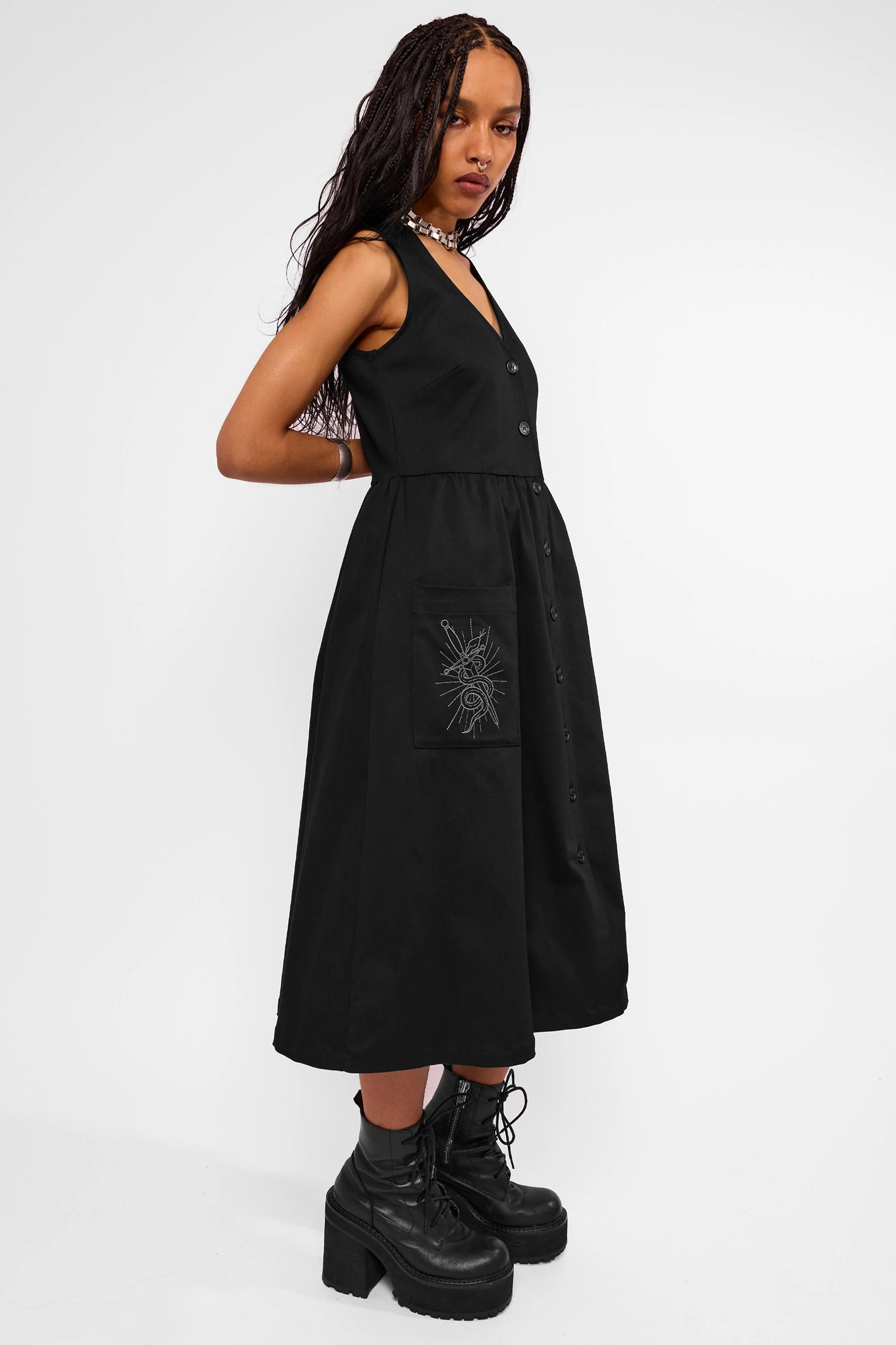 Tilda Smock Midi Dress - Image 4
