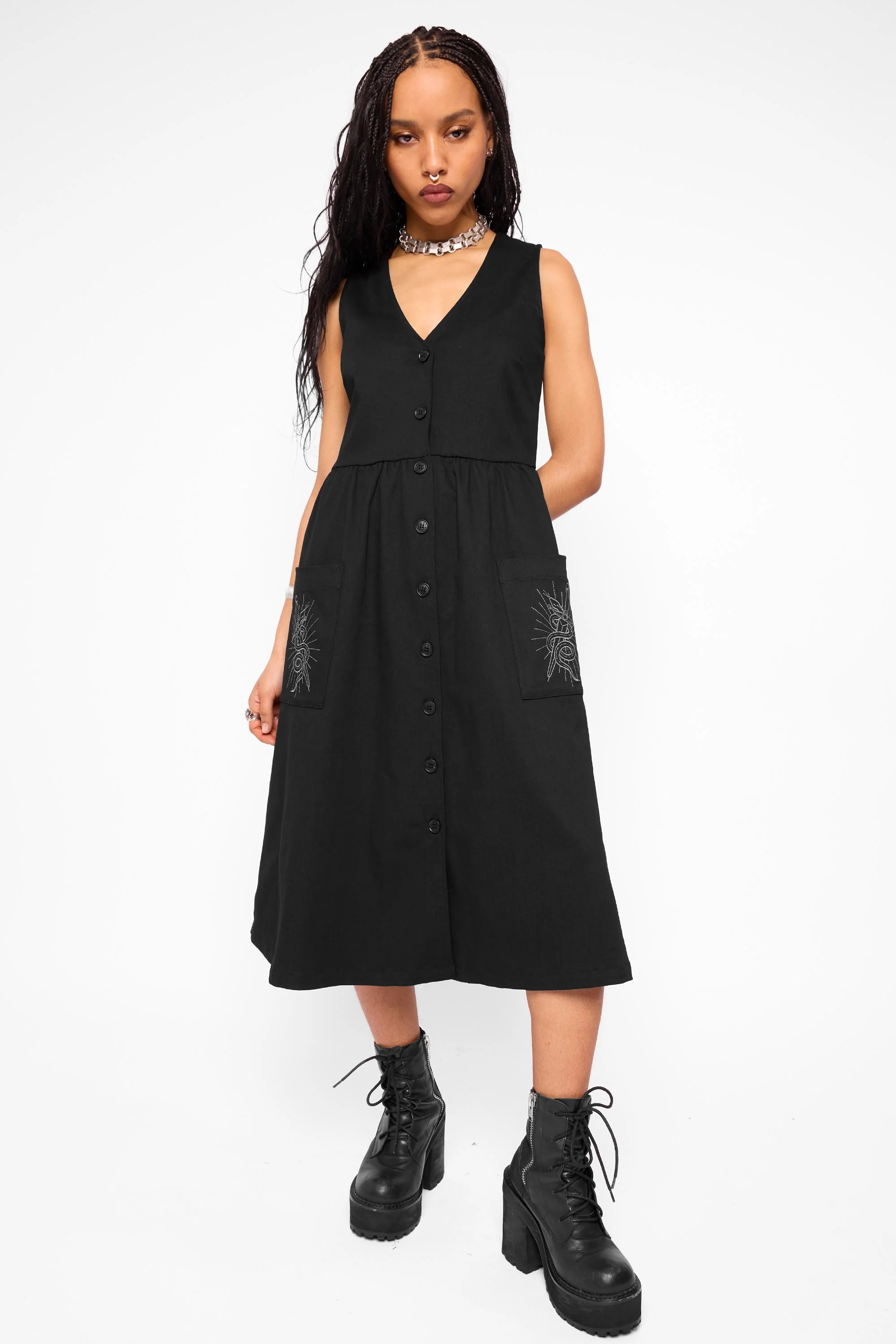Tilda Smock Midi Dress - Image 6